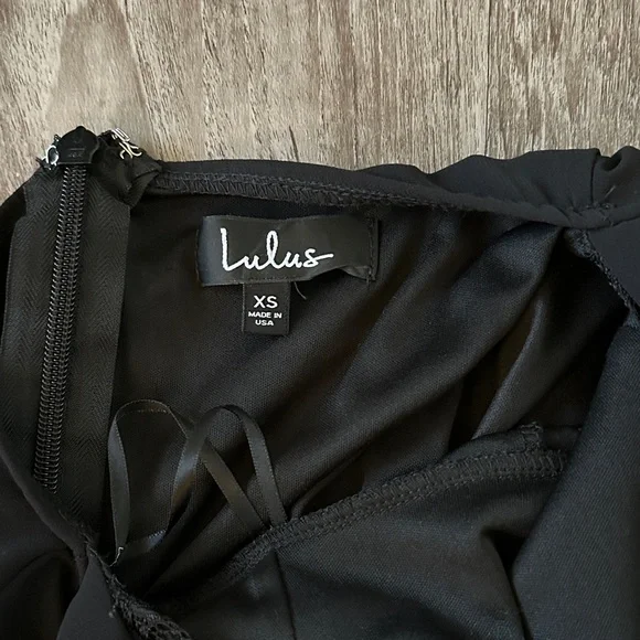 Lulu's Black Lace-Back Maxi Dress - Picture 6 of 6